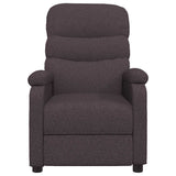 Fauteuil de massage Marron foncé Tissu