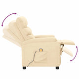 Fauteuil de massage Crème Tissu
