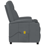 Fauteuil de massage Anthracite Similicuir