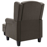 Fauteuil avec repose-pied Taupe Tissu