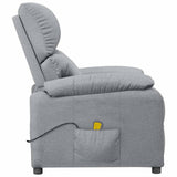 Fauteuil de massage Gris clair Tissu