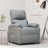Fauteuil de massage Gris clair Tissu