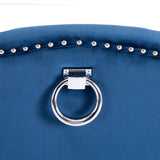 Chaises à manger lot de 4 Bleu Velours