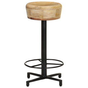 Tabourets de bar lot de 2 66 cm bois de manguier massif