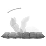 Chaise pliable de sol Gris clair Tissu