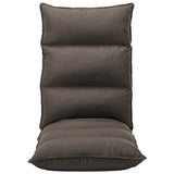 Chaise pliable de sol Taupe Tissu