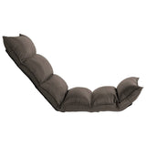 Chaise pliable de sol Taupe Tissu