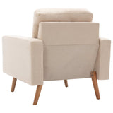 Ensemble de canapés 2 pcs Tissu Crème