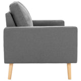 Ensemble de canapés 2 pcs Tissu Gris clair