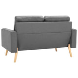Ensemble de canapés 3 pcs Tissu Gris clair