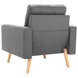 Ensemble de canapés 3 pcs Tissu Gris clair