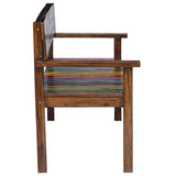 Chaises à manger lot de 4 bois de récupération solide