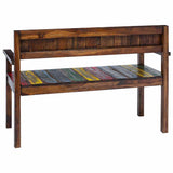 Chaises à manger lot de 4 bois de récupération solide