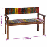 Chaises à manger lot de 4 bois de récupération solide