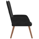 Chaise de relaxation Noir Velours