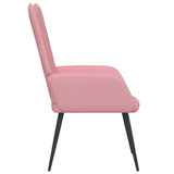 Chaise de relaxation Rose Velours