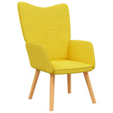Chaise de relaxation Jaune moutarde Tissu