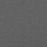 Chaise de relaxation avec tabouret Gris foncé Tissu