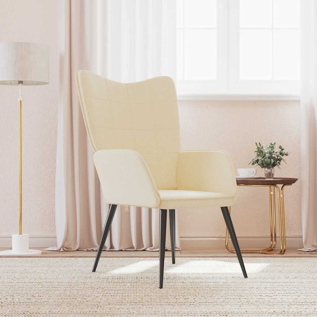 Chaise de relaxation Crème Tissu