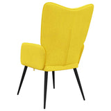 Chaise de relaxation Jaune moutarde Tissu