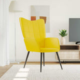 Chaise de relaxation Jaune moutarde Tissu