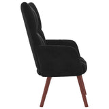 Chaise de relaxation Noir Velours