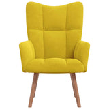 Chaise de relaxation Jaune moutarde Velours
