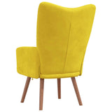 Chaise de relaxation Jaune moutarde Velours
