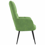Chaise de relaxation Vert clair Velours