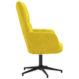 Chaise de relaxation Jaune moutarde Velours