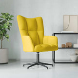 Chaise de relaxation Jaune moutarde Velours