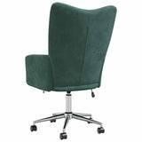 Chaise de relaxation Vert foncé Velours