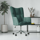 Chaise de relaxation Vert foncé Velours