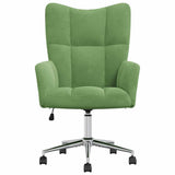 Chaise de relaxation Vert clair Velours