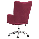Chaise de relaxation Rouge bordeaux Velours