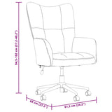 Chaise de relaxation Noir Velours