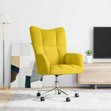 Chaise de relaxation Jaune moutarde Velours