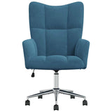 Chaise de relaxation Bleu Velours