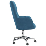 Chaise de relaxation Bleu Velours