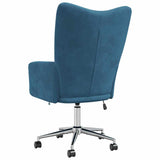 Chaise de relaxation Bleu Velours