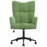 Chaise de relaxation Vert clair Velours