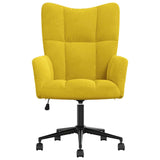 Chaise de relaxation Jaune moutarde Velours