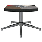 Chaise de relaxation avec tabouret Patchwork Tissu