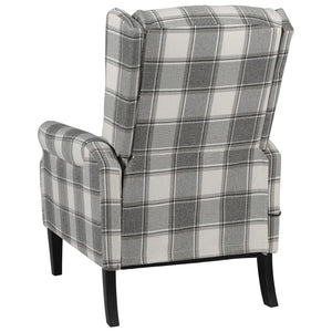 Fauteuil inclinable Gris blanc Tissu