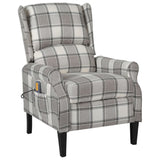 Fauteuil de massage inclinable Gris Tissu
