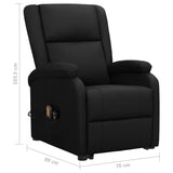 Fauteuil Noir Similicuir