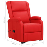Fauteuil Rouge Similicuir