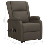 Fauteuil de massage Gris Similicuir
