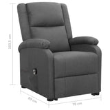 Fauteuil Gris foncé Tissu