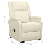 Fauteuil Crème Tissu